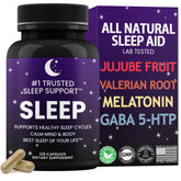 #1 TRUSTED natural sleep aid supplement front view
