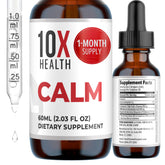 10X Health System Calm Drops 30ml front view