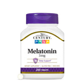 21st Century Melatonin Sleep Supplement 3mg front view with packaging