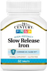 21st Century Slow Release Iron Supplement 45mg front view
