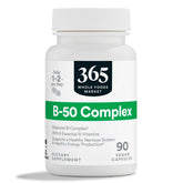 365 by Whole Foods Market B-Complex 90 vegetarian capsules front view