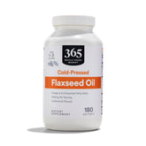365 by Whole Foods Market Flax Seed Oil Softgels front view