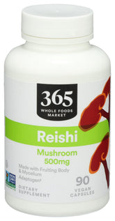 365 by Whole Foods Market Reishi Mushroom Supplements front view