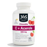 365 by Whole Foods Market Vitamin C Chewable Tablets 90 count front view