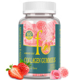 4 BIRDIES GOLF Collagen Gummies front view with strawberry flavour