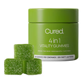 4-in-1 Male Vitality Gummies front view with packaging