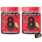 8Greens Gummies front view packaging with fruity flavours