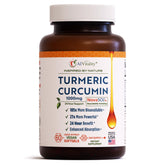 A1Vitality Vegan Turmeric Curcumin NovaSOL softgels front view