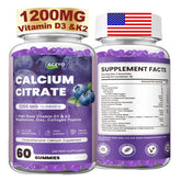 ACEYO Calcium Citrate Gummies front view with packaging