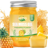 ACEYO Sea Moss Gel Pineapple flavour front view