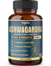 agobi Ashwagandha Supplement front view with packaging