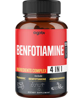 agobi Benfotiamine Supplement 120 capsules front view