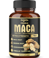 agobi Maca Root Supplement bottle front view with 150 veggie capsules