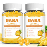 Agumoon GABA Gummies front view packaging with pineapple flavour