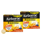 Airborne 1000mg Vitamin C + Zinc effervescent tablets front view
