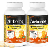 Airborne Vitamin C Chewable Tablets 1000mg front view