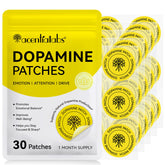 Akeeronn Mood Support Patches box front view with 30 patches
