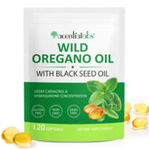 Akeeronn Oil of Oregano Capsules front view with packaging