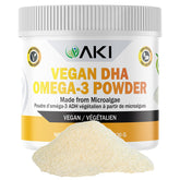 AKI ORGANIC Omega-3 DHA Microalgae Powder packaging front view