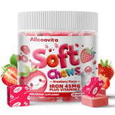 Allcoovita Iron Soft Chews 60 Count front view