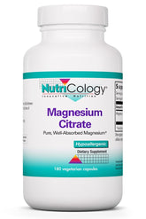 Allergy Research Group Magnesium Citrate 170mg capsule bottle front view
