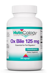 Allergy Research Group NutriCology Ox Bile 125 mg Capsules front view