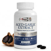 Alliwise Garlic Supplement 700mg aged black garlic softgel front view