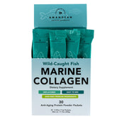 AMANDEAN Marine Collagen Peptides Packets front view with 30 servings