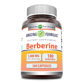 Amazing Nutrition Berberine Supplement 1000mg 180 Capsules front view