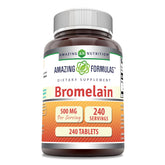 Amazing Nutrition Bromelain 500mg Tablets front view