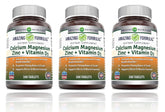 Amazing Nutrition Calcium Magnesium Zinc 300 Tablets Supplement front view