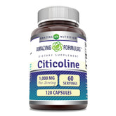 Amazing Nutrition Citicoline 1000 Mg supplement bottle front view