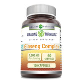 Amazing Nutrition Ginseng Complex 1000 mg capsules front view