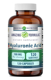 Amazing Nutrition Hyaluronic Acid Supplement 100 Mg 120 Capsules front view