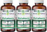 Amazing Nutrition Melatonin 10mg Tablets Pack of 3 - 120 Tablets