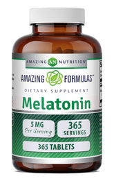 Amazing Nutrition Melatonin 5 Mg Tablets front view with packaging