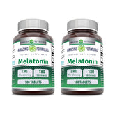 Amazing Nutrition Melatonin Supplement 5mg 180 Tablets front view