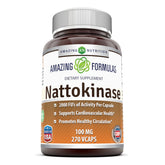 Amazing Nutrition Nattokinase 132g capsules front view