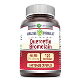 Amazing Nutrition Quercetin 800mg with Bromelain 240 Vcaps front view