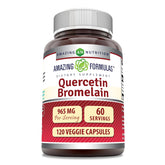Amazing Nutrition Quercetin Bromelain Supplement bottle front view
