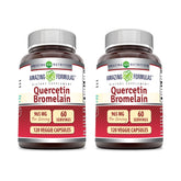 Amazing Nutrition Quercetin with Bromelain supplement bottle front view