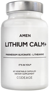 Amen Lithium Calm+ supplement bottle front view
