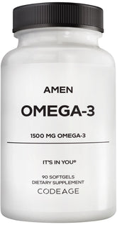 Amen Omega-3 Softgels bottle front view