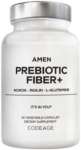 Amen Prebiotic Fiber Capsules front view with packaging