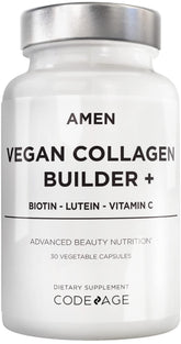 Amen Vegan Collagen Builder supplement bottle front view