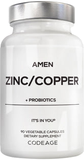 Amen Zinc & Copper Supplement bottle front view