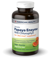 American Health Papaya Enzyme Chewable Tablets front view
