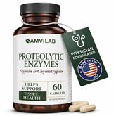 AMVILAB Multi-Enzyme Supplement 60 capsules front view