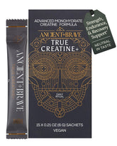 Ancient + Brave Creatine Supplement 6g packet front view