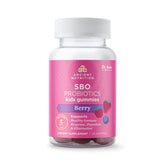 Ancient Nutrition Kids SBO Probiotics Gummies bottle front view with berry flavour